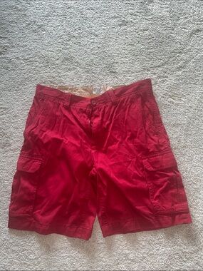 St. John's Bay Bright Red Bermuda Shorts